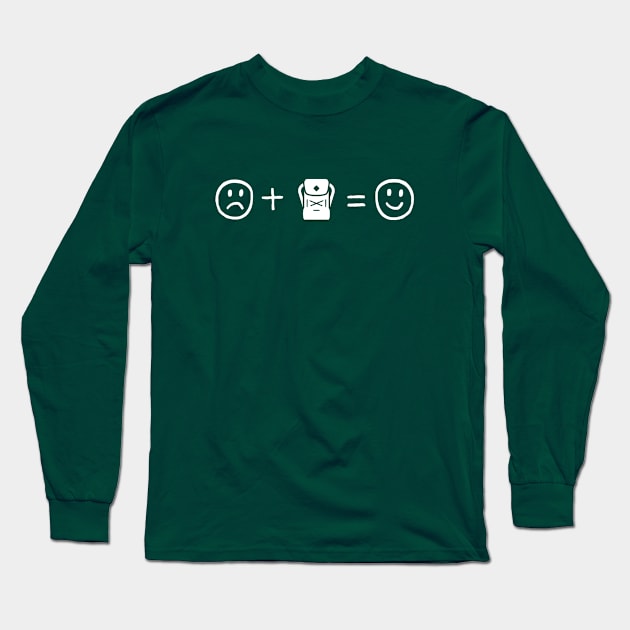 Backpacking Makes You Happy Long Sleeve T-Shirt by esskay1000